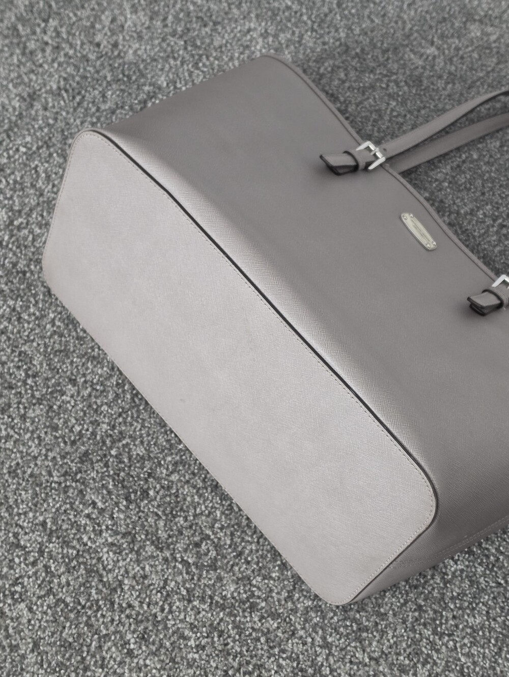 Michael Kors Gray Saffiano Leather Tote - Picture 6 of 8